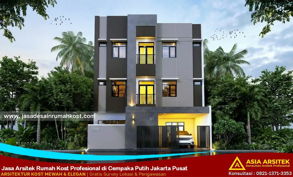 Jasa Arsitek Rumah Kost Profesional di Cempaka Putih Jakarta Pusat