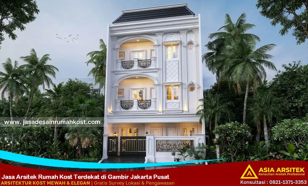 Jasa Arsitek Rumah Kost Terdekat di Gambir Jakarta Pusat
