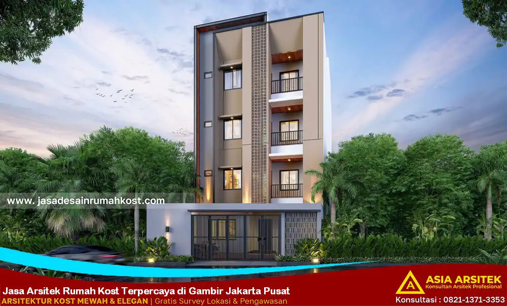 Jasa Arsitek Rumah Kost Terpercaya di Gambir Jakarta Pusat