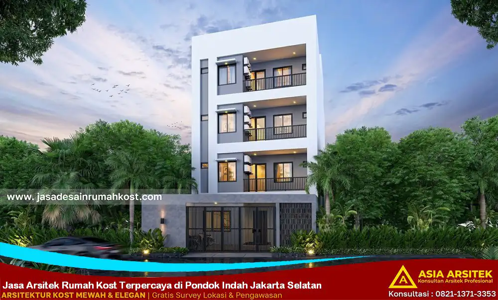 Jasa Arsitek Rumah Kost Terpercaya di Pondok Indah Jakarta Selatan