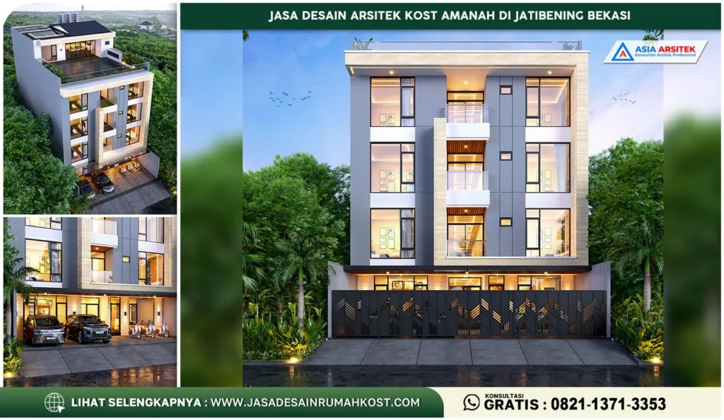 Jasa Desain Arsitek Kost Amanah di Jatibening Bekasi