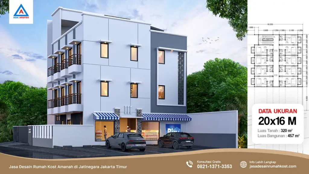 Jasa Desain Rumah Kost Amanah di Jatinegara Jakarta Timur, jasa desain rumah kost, contoh desain kos kosan, contoh desain kos kosan minimalis, contoh desain kos kosan sederhana, contoh desain rumah kost, contoh desain rumah kost 2 lantai, desain bangunan kost minimalis, asia arsitek jasa arsitek desain rumah villa kost hotel, arsitek rumah kost,