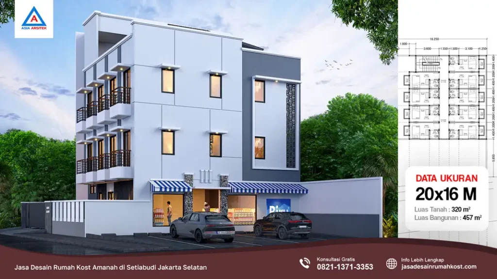Jasa Desain Rumah Kost Amanah di Setiabudi Jakarta Selatan, jasa desain rumah kost, contoh desain kos kosan, contoh desain kos kosan minimalis, contoh desain kos kosan sederhana, contoh desain rumah kost, contoh desain rumah kost 2 lantai, desain bangunan kost minimalis, asia arsitek jasa arsitek desain rumah villa kost hotel, arsitek rumah kost,
