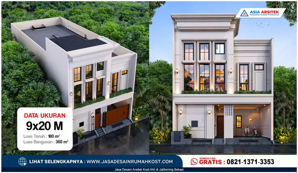 Jasa Desain Arsitek Kost Ahli di Jatibening Bekasi